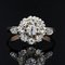 19th Century Diamonds 18 Karat Yellow Gold Engagement Daisy Ring 3