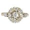 19th Century Diamonds 18 Karat Yellow Gold Engagement Daisy Ring, Image 1