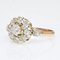 Gänseblümchen Ring aus 18 Karat Gelbgold mit Diamanten, 19. Jh 6