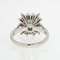 Emerald and Diamonds 18 Karat White Gold Cluster Ring, 1970s, Image 11