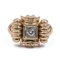 Antiker Ring aus 18 Karat Gelbgold mit Diamanten, 1940er 1