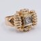 Antique 18K Yellow Gold Ring with Diamond, 1940s, Image 3