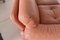 Coronado Salmon Pink Leather Three-Seater Sofa by Tobia Scarpa, Image 7