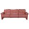 Coronado Salmon Pink Leather Three-Seater Sofa by Tobia Scarpa 1