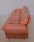 Coronado Salmon Pink Leather Three-Seater Sofa by Tobia Scarpa, Image 4