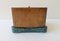 Turquoise Marbled Wood and Nature Wood Box, 1940s 7