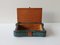 Turquoise Marbled Wood and Nature Wood Box, 1940s 4