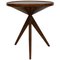 Mid-Century Rosewood Tripod Round Italian Coffee Table, 1950s 1