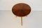 Mid-Century Rosewood Tripod Round Italian Coffee Table, 1950s, Image 4