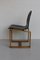 Mid-Century Italian Chair with Cubic Wood Structure and Curved Seat, 1970s 3