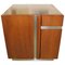 Walnut and Metal Minibar, 1970s 1