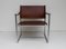 Steel and Brown Leather Amiral Easy Chair by K Mobring for IKEA, Sweden, 1967, Set of 2 4