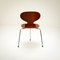 Sedia Ant in teak di Arne Jacobsen per Fritz Hansen, Danimarca, anni '50, Immagine 4