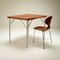 Schreibtisch aus Teak & Chrom im Stil von Arne Jacobsen, Dänemark, 1950er 15
