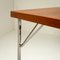 Teak and Chrome Desk in the style of Arne Jacobsen, Denmark, 1950s 10