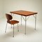 Schreibtisch aus Teak & Chrom im Stil von Arne Jacobsen, Dänemark, 1950er 13