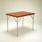 Schreibtisch aus Teak & Chrom im Stil von Arne Jacobsen, Dänemark, 1950er 1