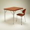 Schreibtisch aus Teak & Chrom im Stil von Arne Jacobsen, Dänemark, 1950er 14