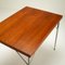 Schreibtisch aus Teak & Chrom im Stil von Arne Jacobsen, Dänemark, 1950er 5