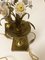 Französische Bronze Lampen mit Schilf und Keramik Blumen von Maison Charles, 1950er, 2er Set 6