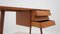 Mid-Century Cherry Wood Desk with Formica Top 2