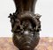 Japanese Vases in Patinated Bronze, 1900s, Set of 2, Image 9