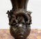 Japanische Vasen aus patinierter Bronze, 1900er, 2er Set 9