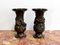Japanese Vases in Patinated Bronze, 1900s, Set of 2 1