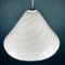 Vintage Swirl Murano White Pendant Lamp, Italy, 1970s 6