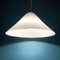 Lampe à Suspension Vintage en Verre Murano Blanc, Italie, 1970s 3