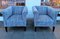 Blue Club Chairs, Set of 2, Image 1