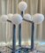 Sculptural Table Lamp in Chrome and White Glass by J. T. Kalmar, Vienna, 1970s 10