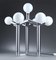 Sculptural Table Lamp in Chrome and White Glass by J. T. Kalmar, Vienna, 1970s, Image 1
