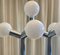 Sculptural Table Lamp in Chrome and White Glass by J. T. Kalmar, Vienna, 1970s, Image 6