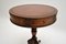 Antique Regency Style Drum Table with Leather Top 6