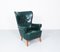 Green Wingback Lounge Chair by Theo Ruth for Artifort, 1950s 2