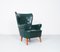 Green Wingback Lounge Chair by Theo Ruth for Artifort, 1950s 1