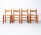 Vintage Oak Dining Chairs with Wicker Seats, 1970s, Set of 4 1