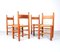 Vintage Oak Dining Chairs with Wicker Seats, 1970s, Set of 4 4