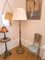 Art Deco Patinated Gold Leaf Floor Lamp in the style of Sue et Mare, Image 2