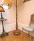 Art Deco Patinated Gold Leaf Floor Lamp in the style of Sue et Mare 5