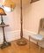 Art Deco Patinated Gold Leaf Floor Lamp in the style of Sue et Mare, Image 5