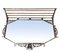 Espejo Art Déco y estante de hierro forjado, Imagen 1