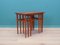 Tables en Teck, 1960s, Danemark, Set de 3 4