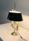 Lámpara de mesa de metal plateado, Imagen 6