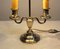 Silver-Plated Metal Table Lamp 12