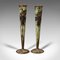 Vases Flute Antiques en Cuivre, France, 1920s, Set de 2 2