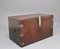 19th Century Teak and Brass Bound Campaign Trunk, Image 1