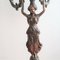 Antique Art Nouveau Bronze 5-Arm Candelabra Table Lamp, 1900s, Image 7