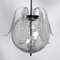 Mid-Century Murano & Clear Bullicante Glass Chandelier from Barovier, 1940s, Image 6